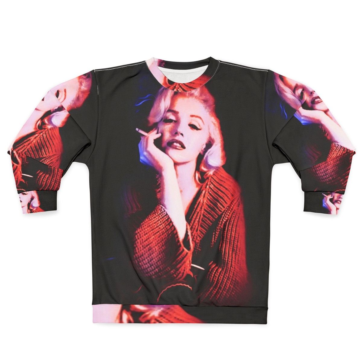 Marilyn Monroe Blue Smoke Women's Graphic Sweatshirt