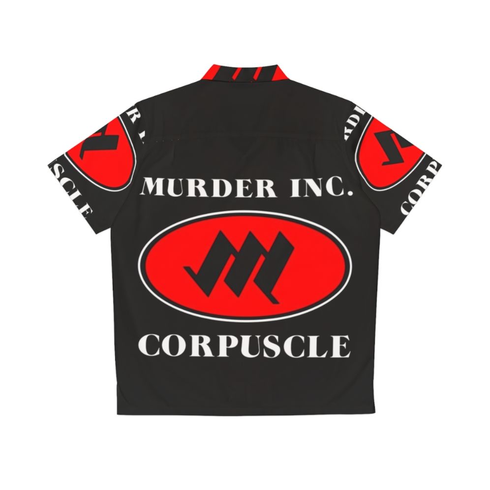 Murder Inc Corpuscle Hawaiian Shirt with Industrial Music Inspired Design - Back