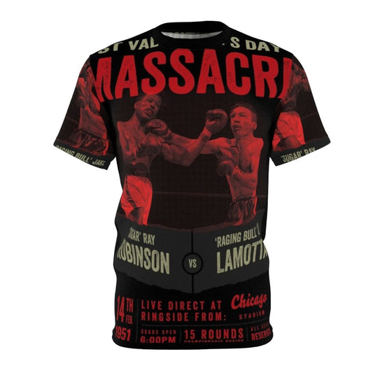 Tribute to the Raging Bull: Sugar Ray Robinson vs Jake Lamotta Inspired T-shirt Design