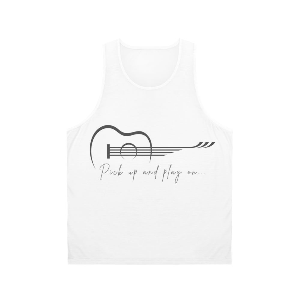 Unisex tank top for music lovers and guitar players