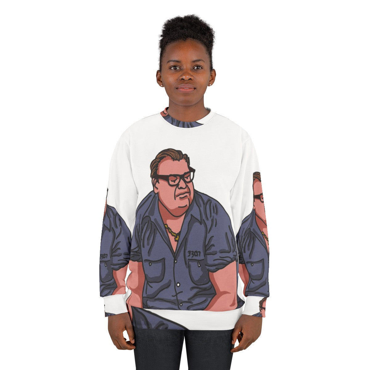 Matt Foley "Scared Straight" Prison Blues Sweatshirt - women