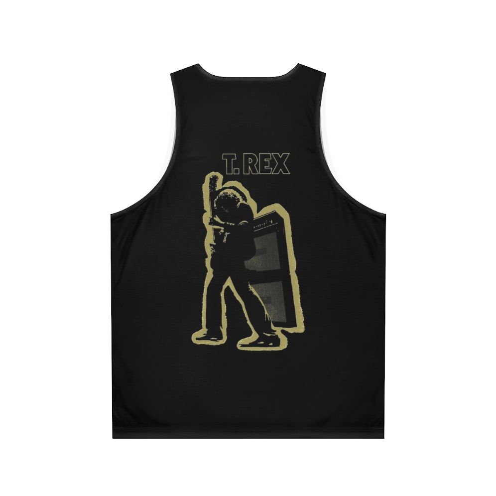 Mens Funny Electric Warrior Dinosaur Tank Top - Back