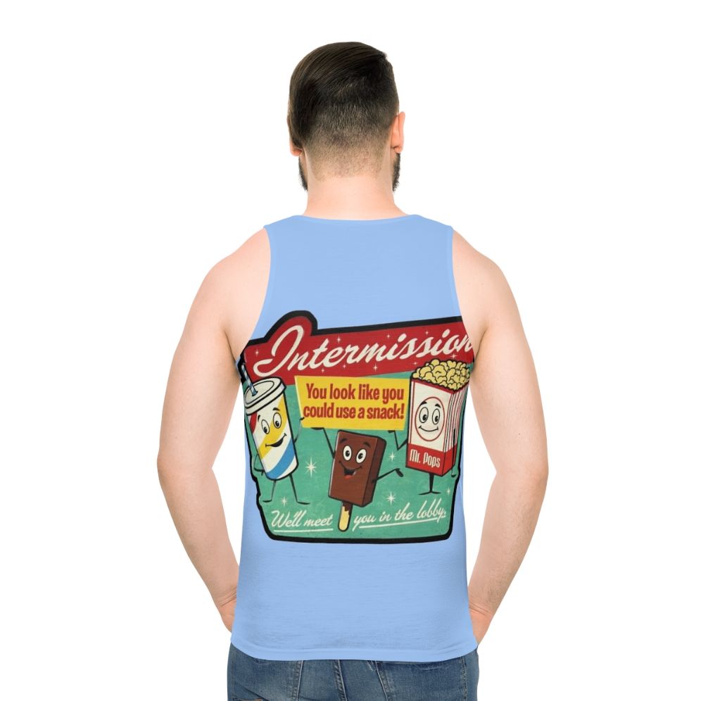 Unisex Intermission Cinema Tank Top - men back