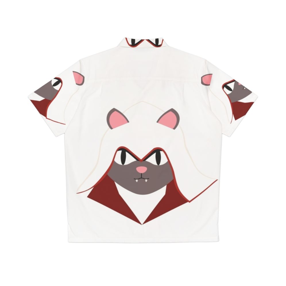 Assassin's Creed Ezio Cat Hawaiian Shirt - Back