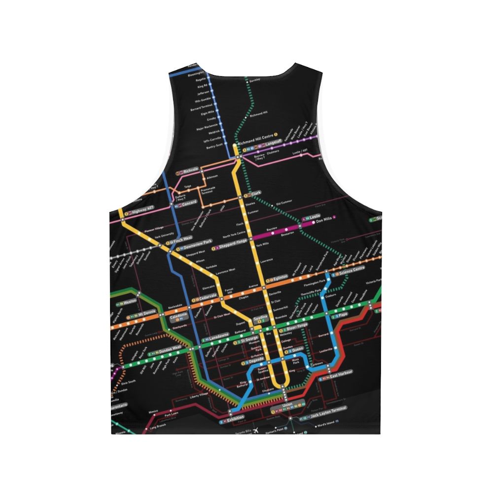 Toronto Rapid Transit 2030 Map Unisex Tank Top - Back