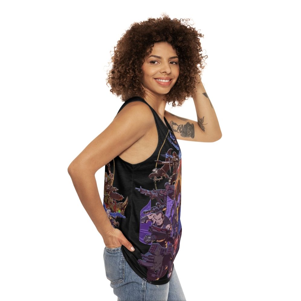 Borderlands Vault Unisex Tank Top - women side