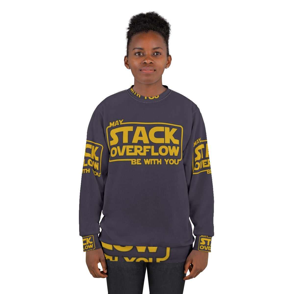 Stack Overflow Programmer Sweatshirt - Funny Tech and Coding Gift - women