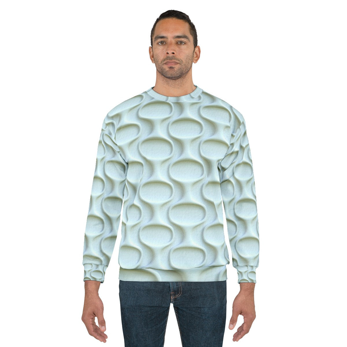 Retro Space Age 60s Mod White Sweatshirt - men