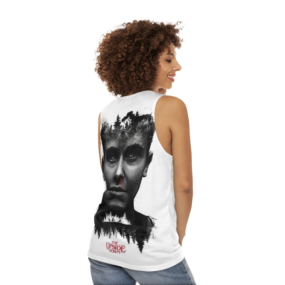 Stranger Things Eleven Inspired Tribute Painting Art Unisex Tank Top - women back