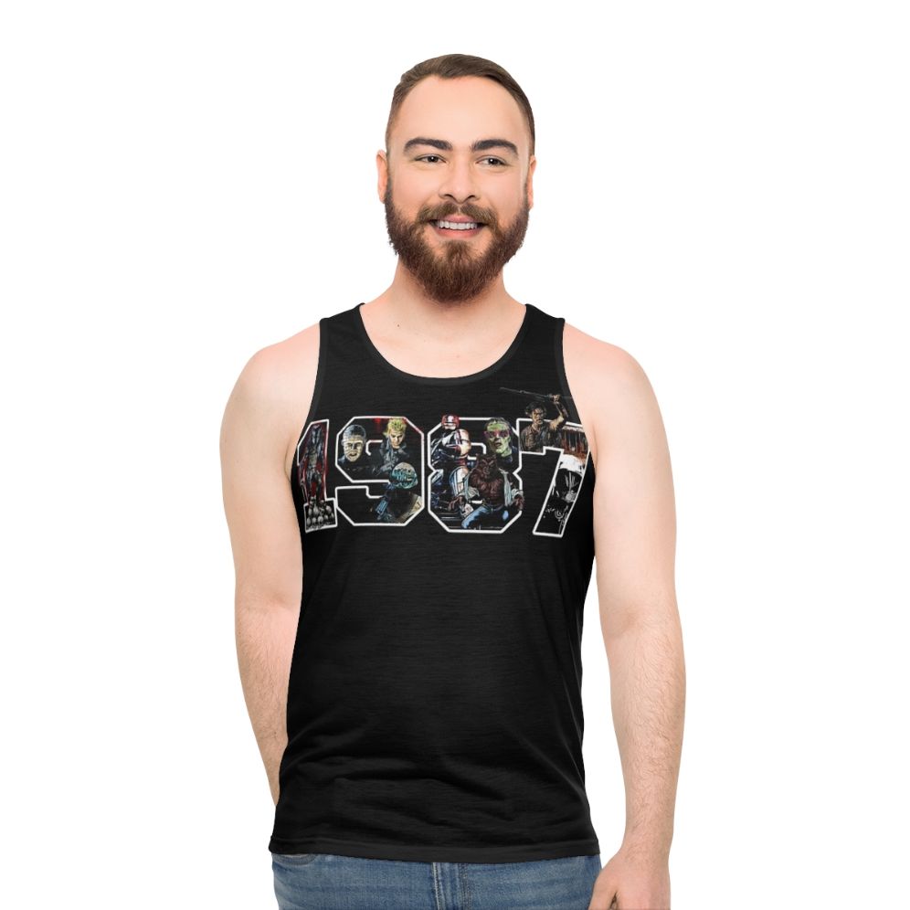 Classic 1980s Pop Culture Unisex Tank Top - men