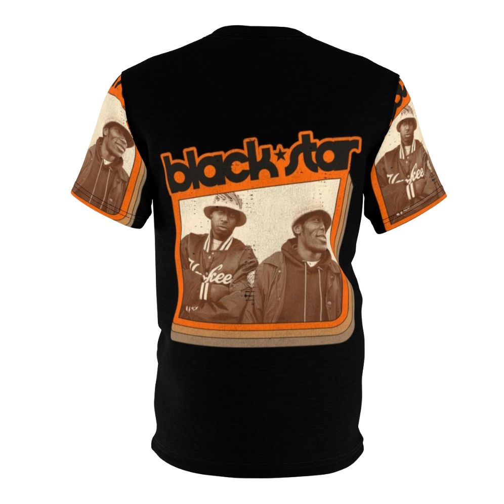 Black Star Inspired Hip Hop AOP T-Shirt featuring iconic boom bap artists Mos Def and Talib Kweli - Back