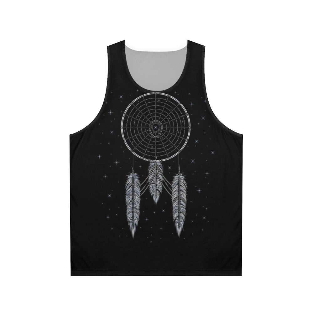 Unisex Star Trek Inspired Tank Top with Dreamcatcher and Feather Design