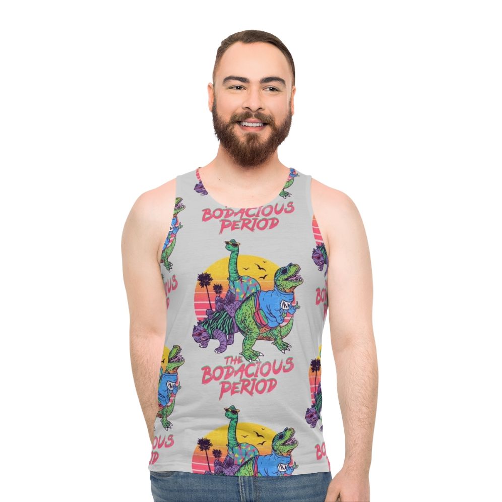 Unisex dinosaur period tank top - men