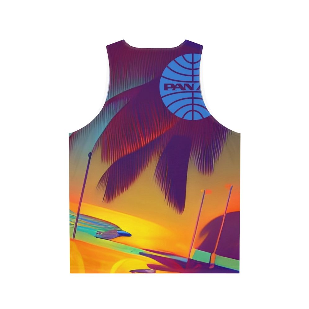 Retro Pan Am Unisex Tank Top - Back