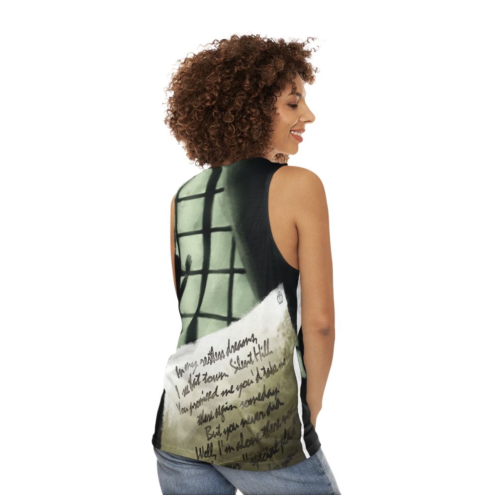 "Waiting For You" Silent Hill 2 Unisex Tank Top - women back