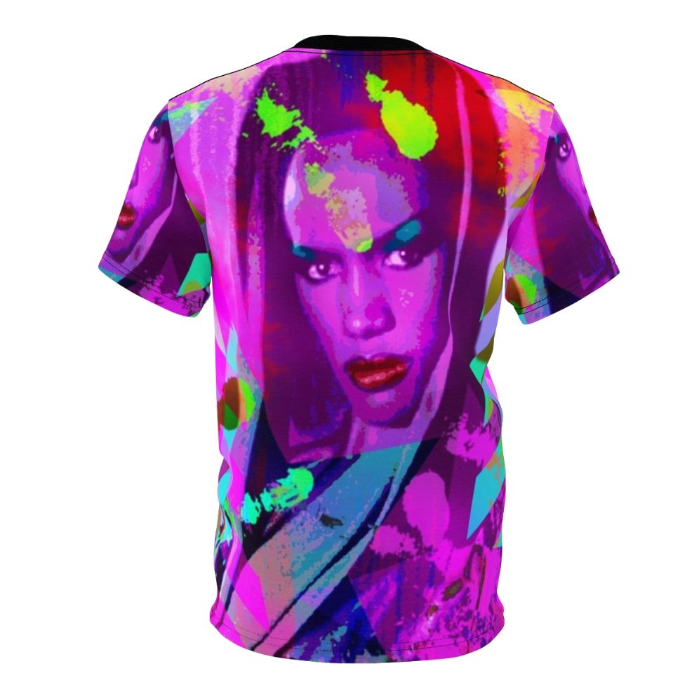 Vibrant and Stylish AOP T-Shirt Featuring the Iconic Grace Jones - Back