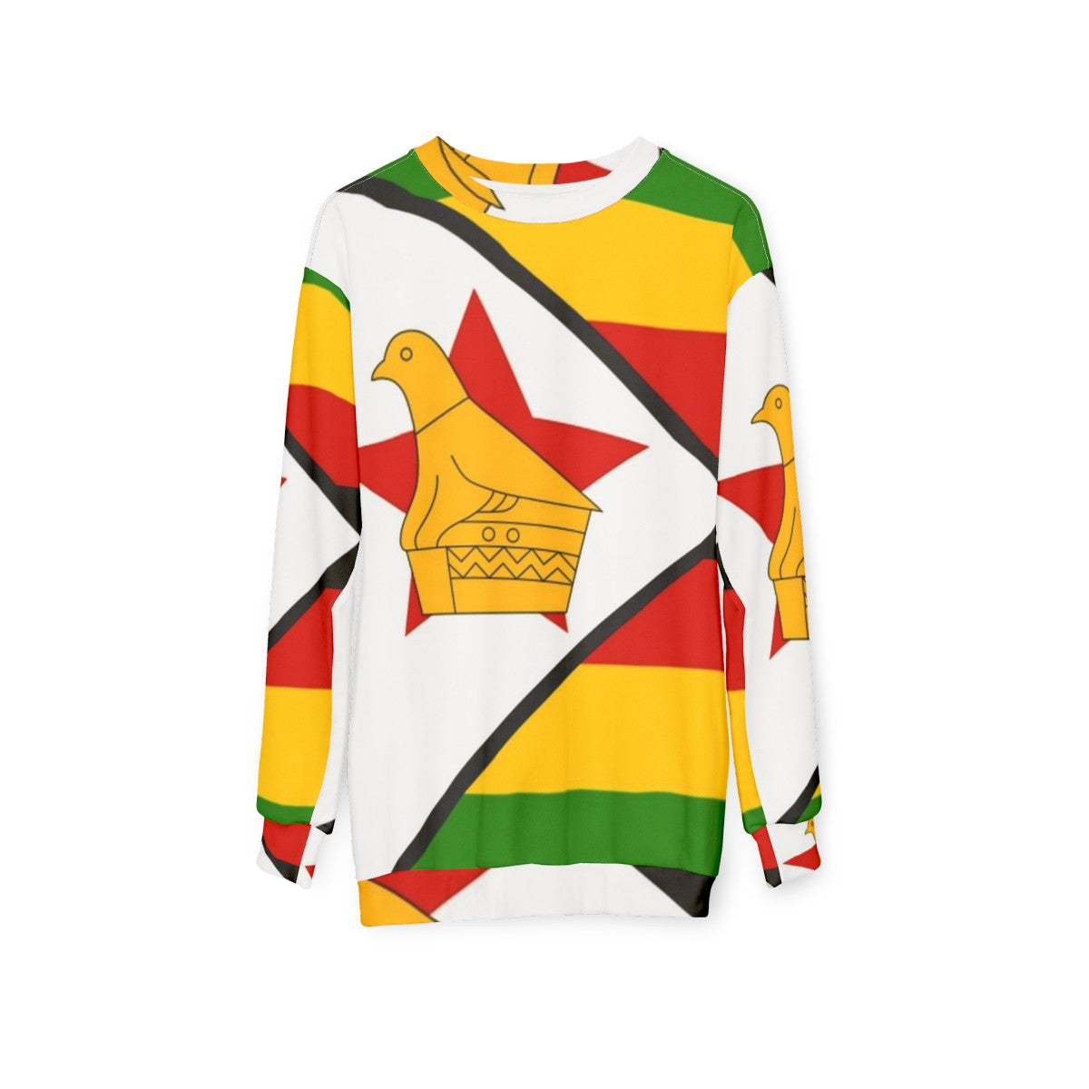 Zimbabwe Flag Sweatshirt - hanging