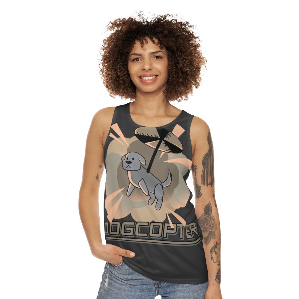 Unisex Dogcopter Tank Top - women