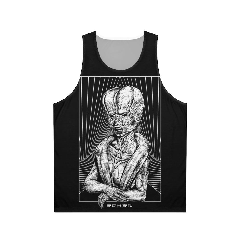 Schism Unisex Tank Top featuring dark, gothic, and occult-inspired art