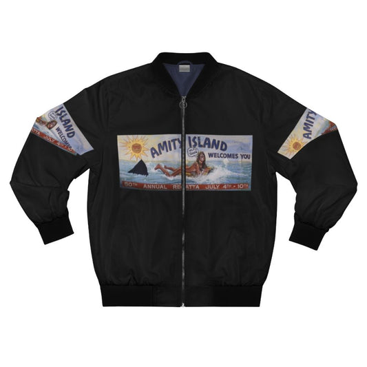 Jaws Amity Island Bomber Jacket - A classic pop culture movie inspired jacket