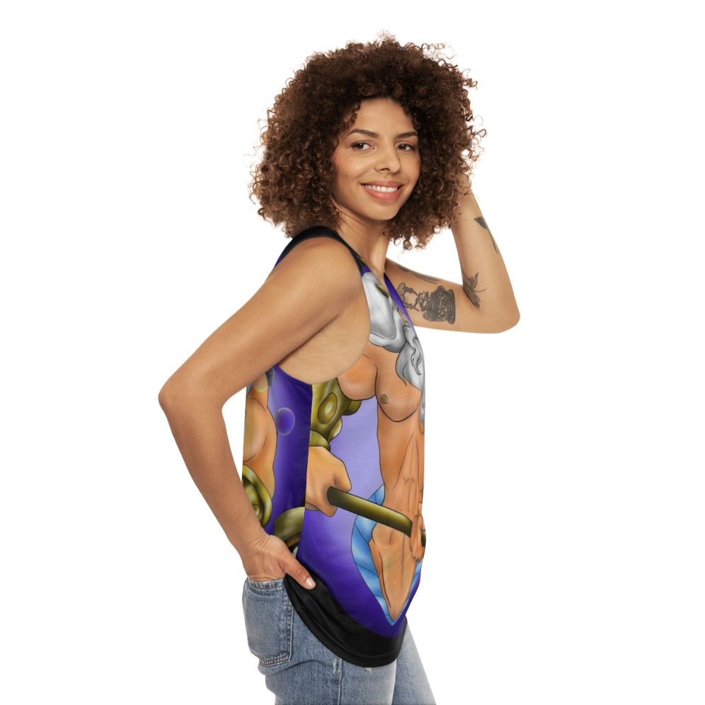 Merman King Triton Unisex Tank Top - women side