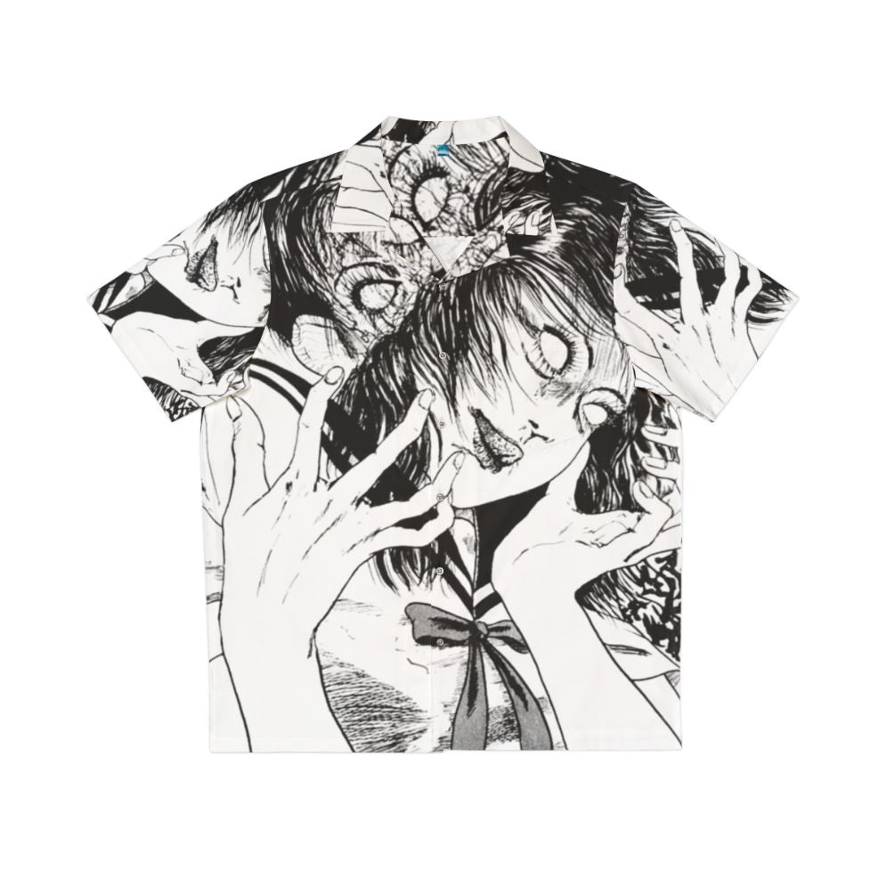 Monochrome Junji Ito Hawaiian Shirt