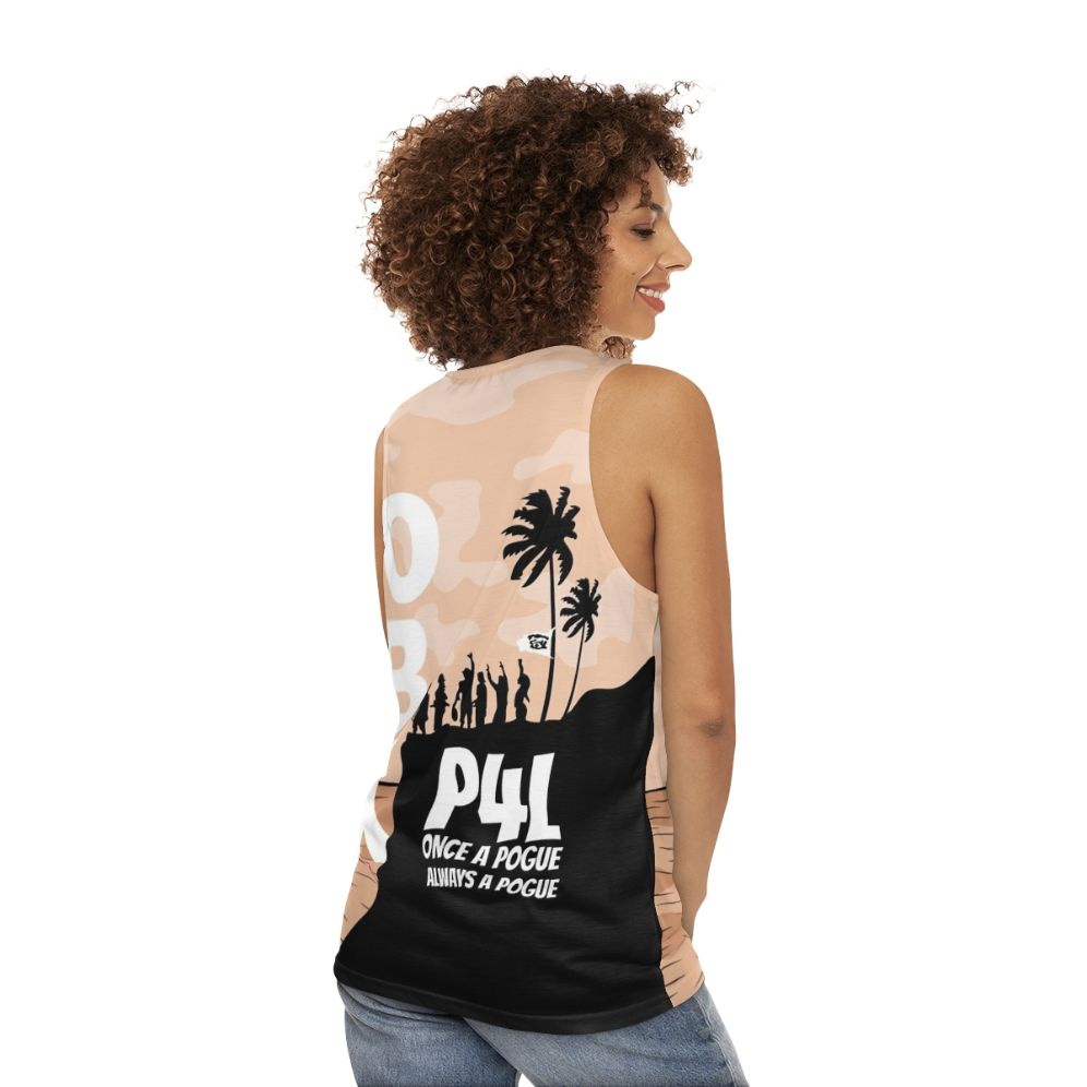 Outer Banks Poguelandia Themed Unisex Tank Top - women back