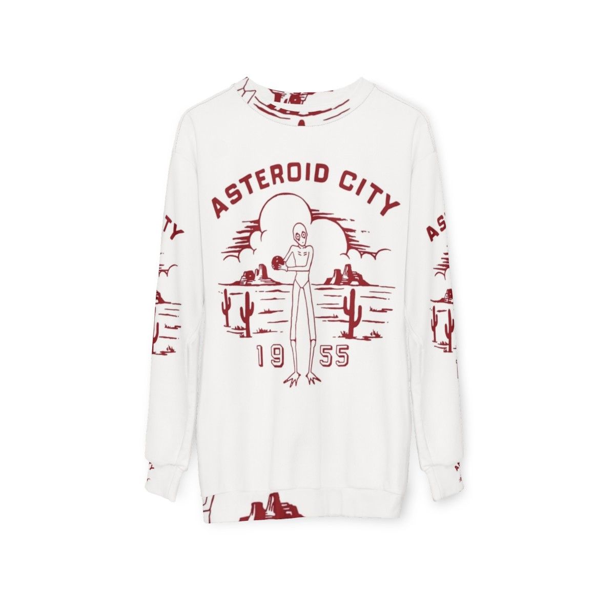 Asteroid City 1955 Retro Sweatshirt - hanging