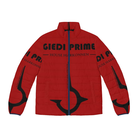 Dune House Harkonnen Giedi Prime Puffer Jacket featuring Dune 2023 fan art design