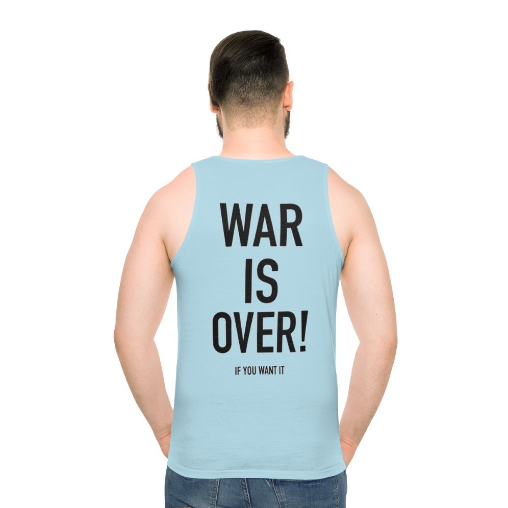 "Imagine Peace" - War Is Over Unisex Tank Top - men back