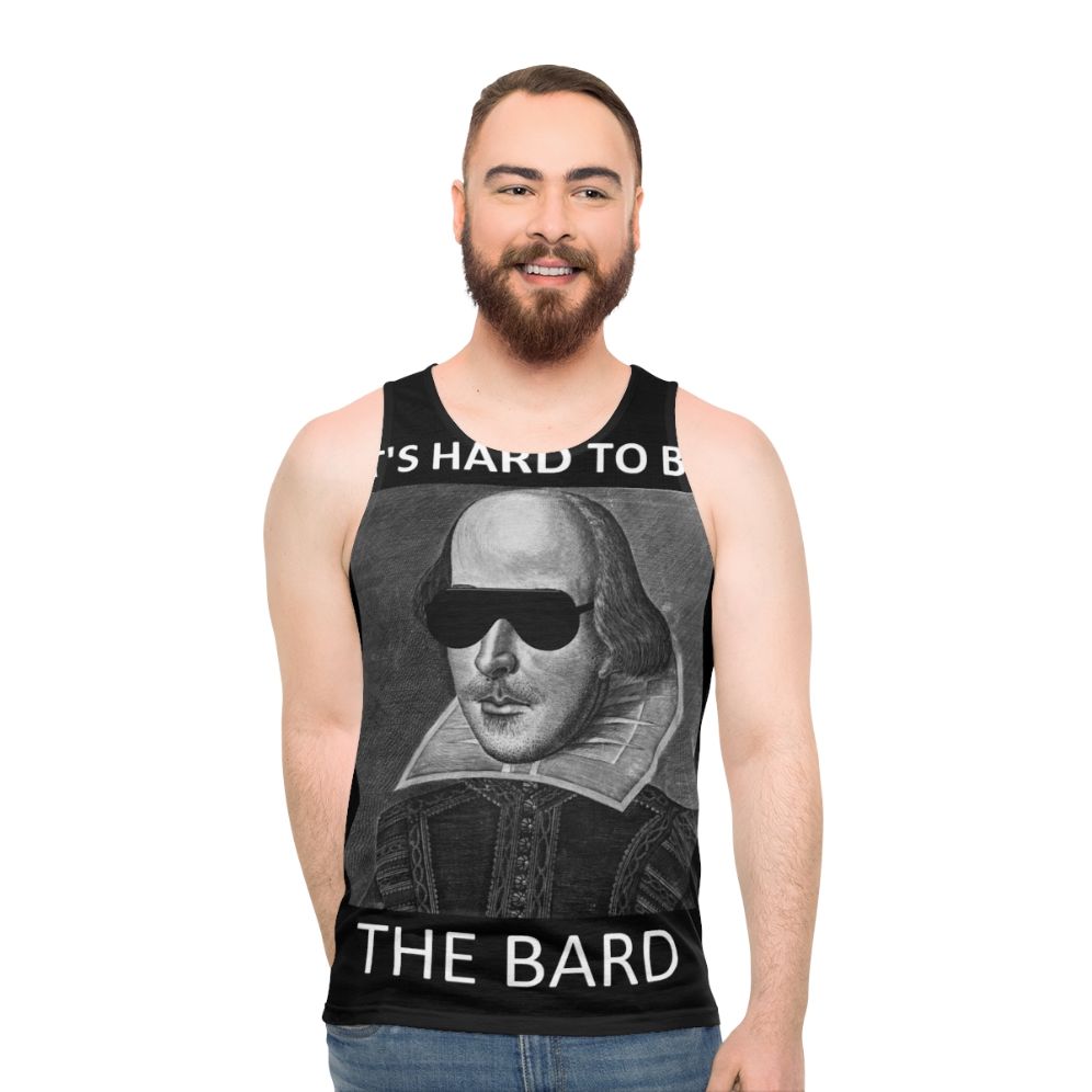 Unisex "It's Hard to Be the Bard" Shakespeare Tank Top - men