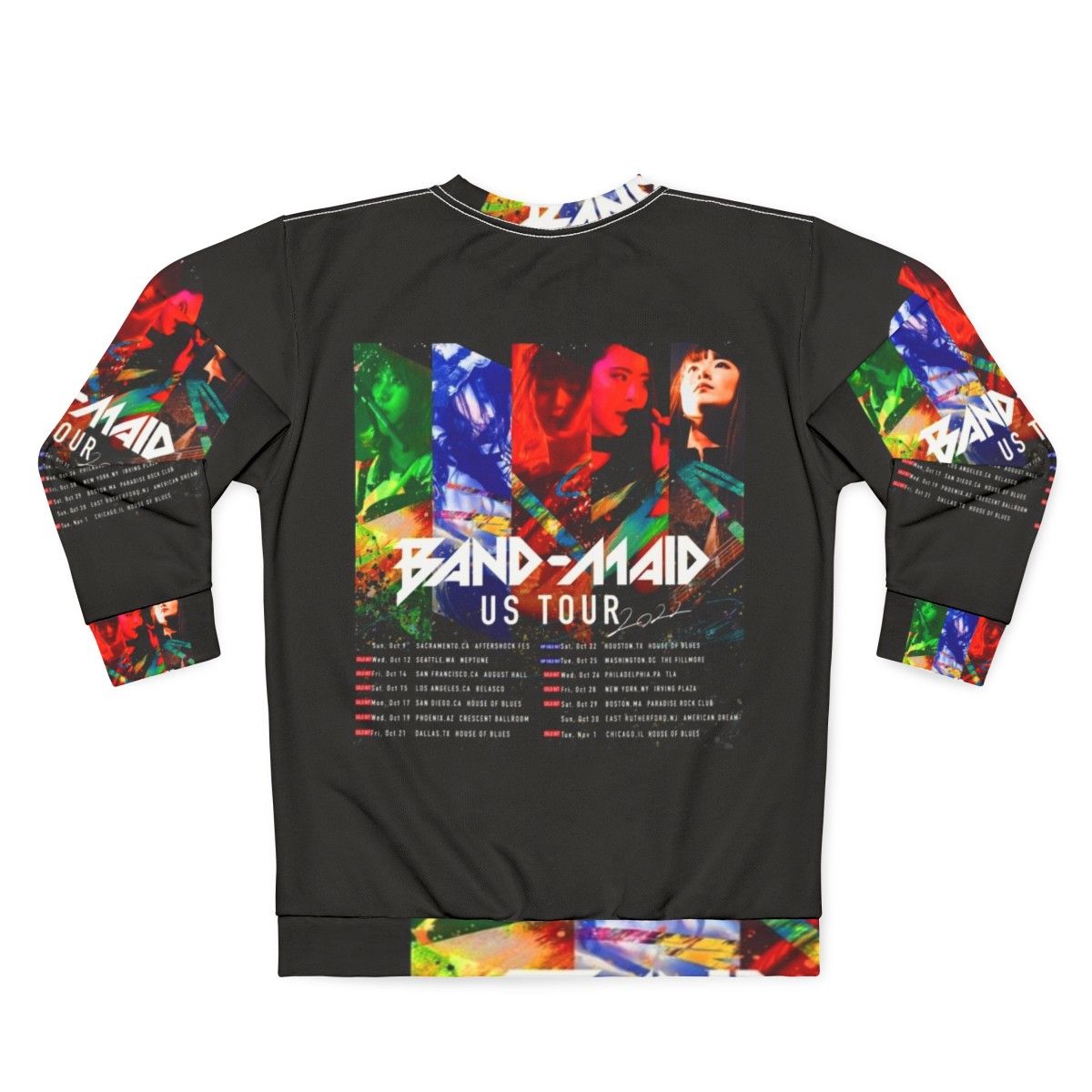 Band Maid Sweatshirt - Kawaii Metal Japanese Band Merchandise - Back