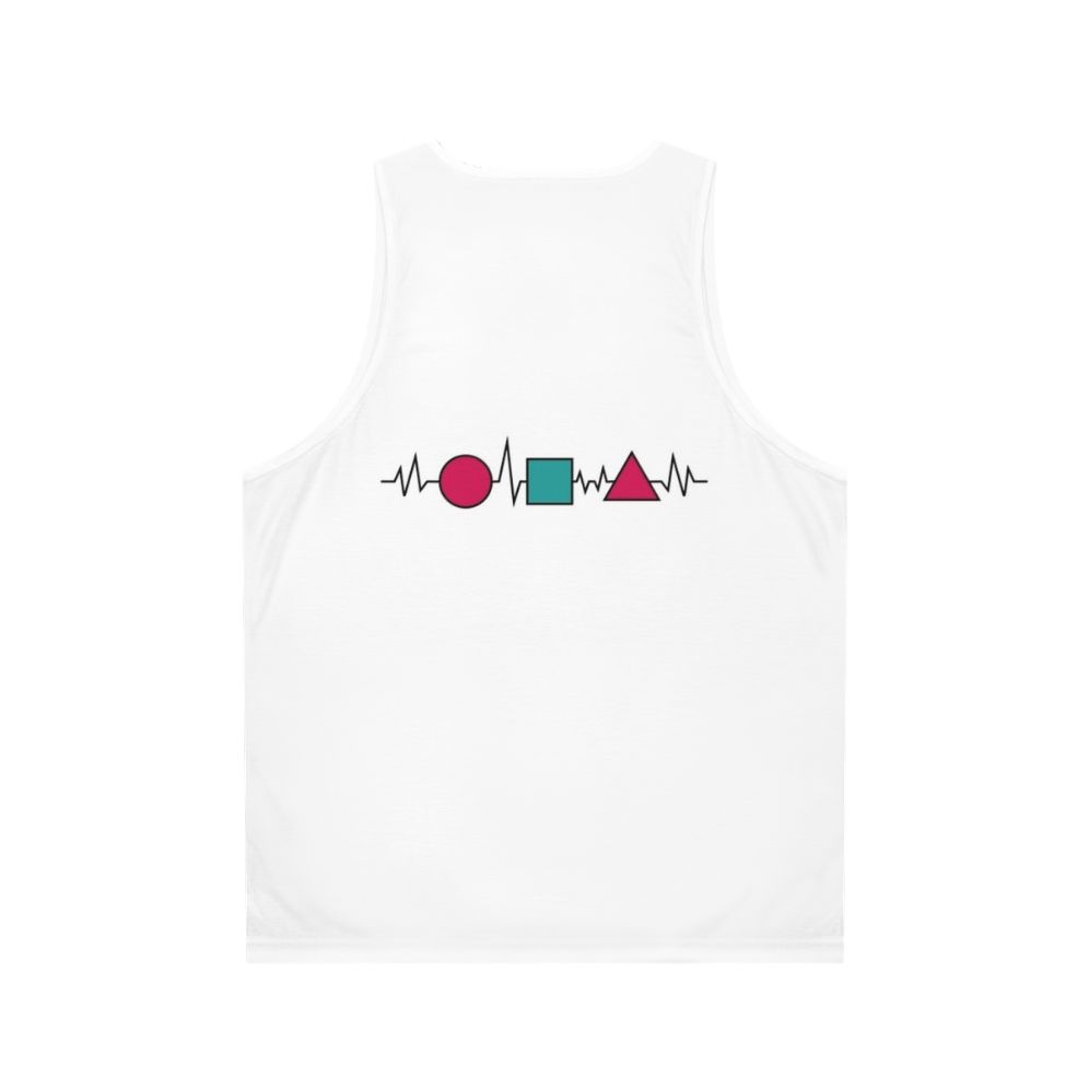 Unisex Squid Game Heartbeat Tank Top - Back