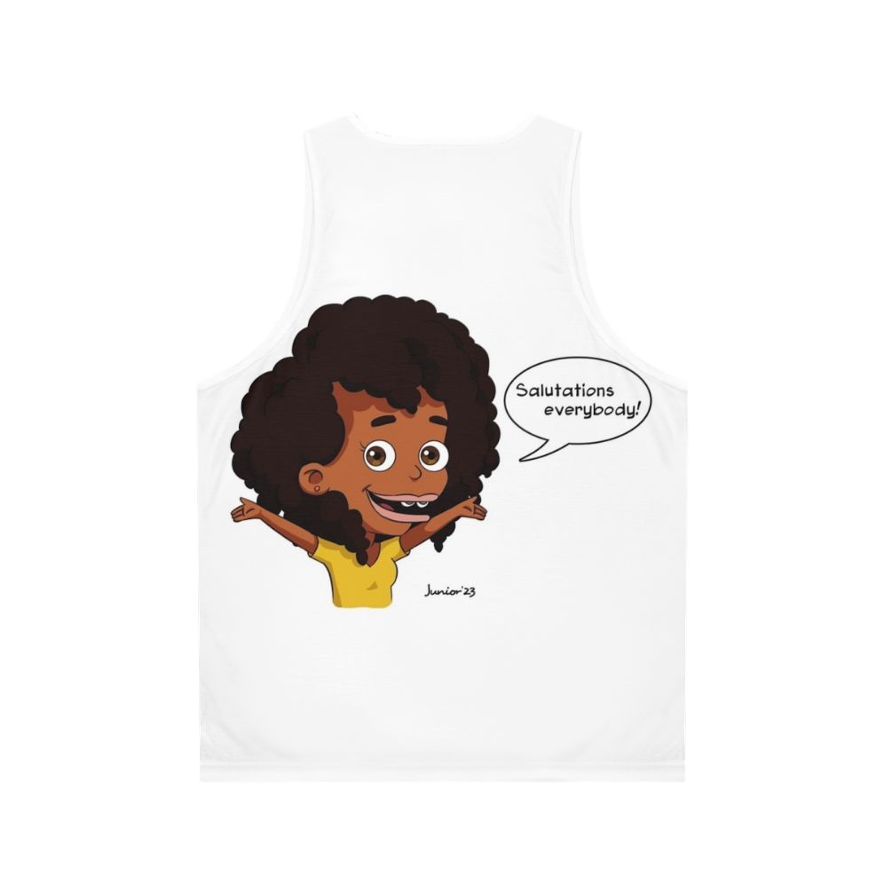 Big Mouth Missy Foreman Greenwald Unisex Tank Top - Back