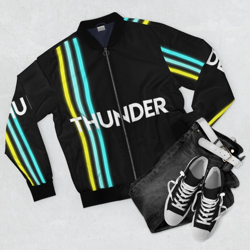 Imagine Dragons "Thunder" Bomber Jacket - Flat lay