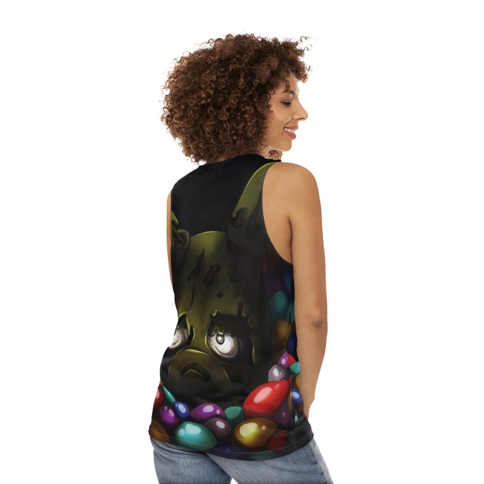 Springtrap Into The Pit V1 Unisex Tank Top - women back