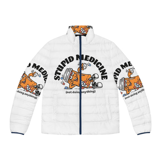 Bring Me the Horizon inspired puffer jacket with Ludens and Death Stranding graphics