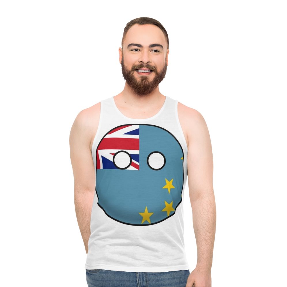 Tuvalu Countryball Unisex Tank Top - men