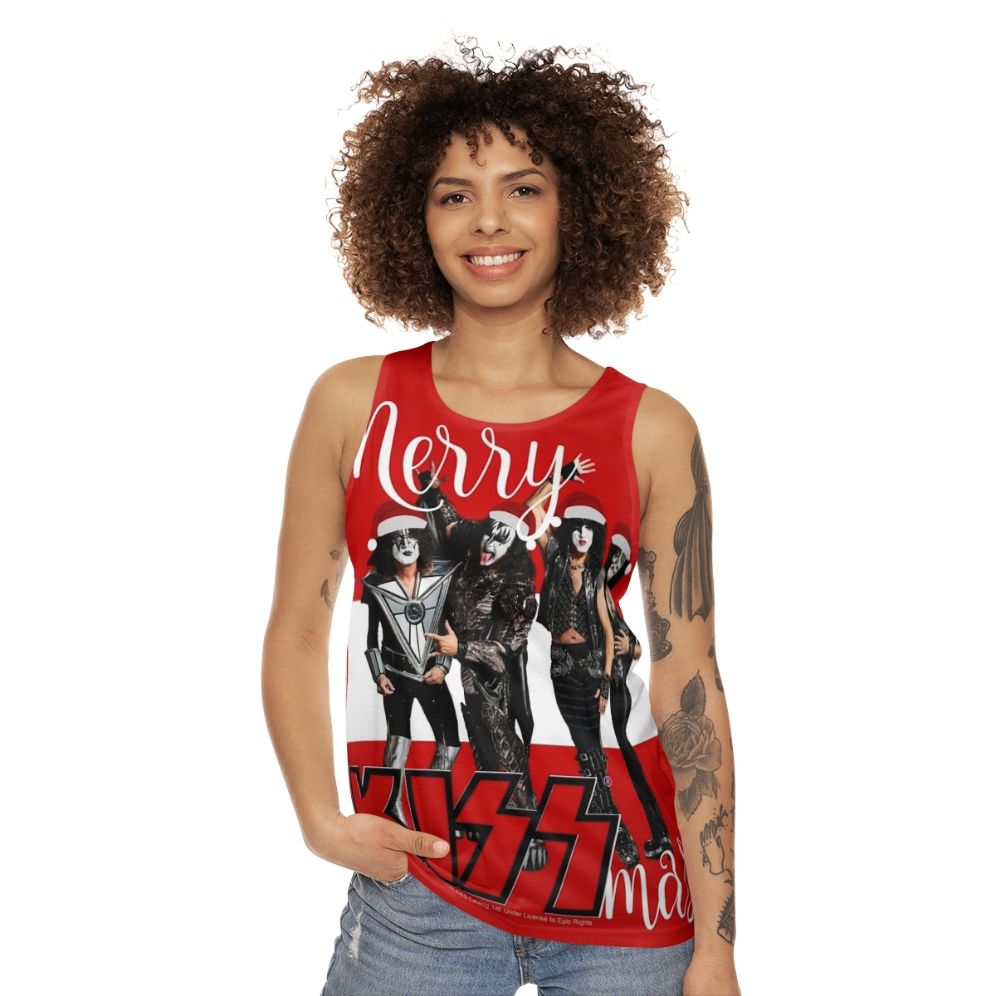 Merry Kissmas 2020 Unisex Holiday Tank Top - women