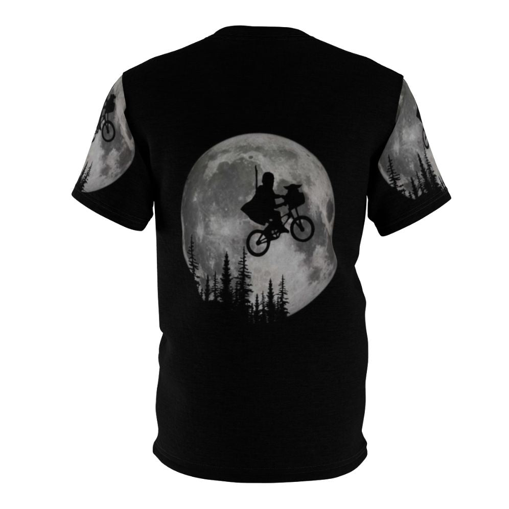 Retro t-shirt featuring a vintage-inspired design inspired by the classic movie E.T. the Extra-Terrestrial - Back