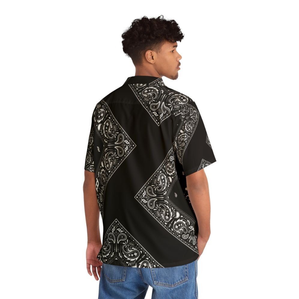 Bandana print Hawaiian shirt with graphic design - People Back