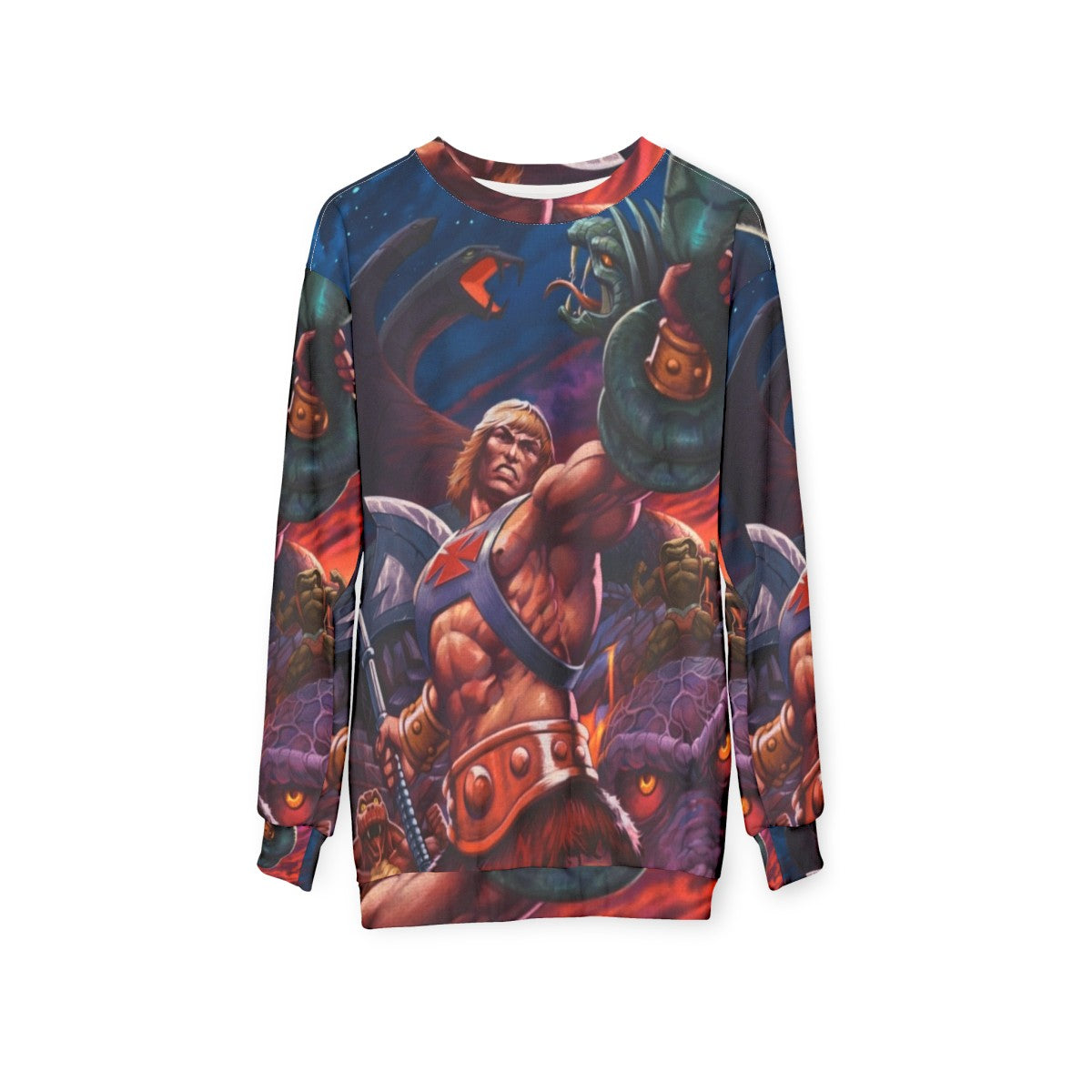 Heman and Snakemen vintage retro sweatshirt - hanging