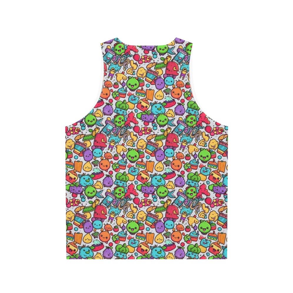 Hobbies unisex tank top with colorful abstract animal graphic - Back