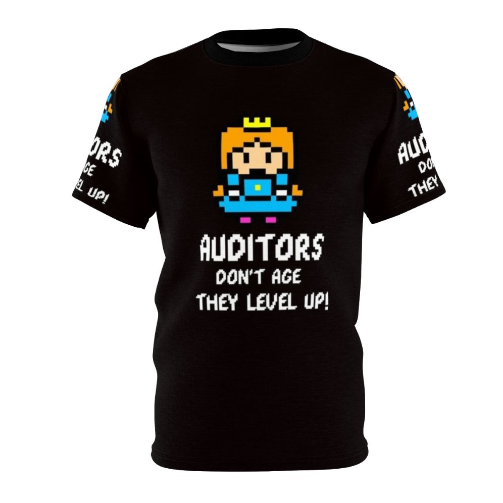 Auditor Leveling Up T-Shirt for Accounting & Bookkeeping Professionals