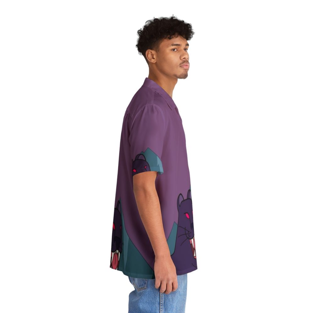 Panther Dark Violet Gravity Falls Hawaiian Shirt - People Pight