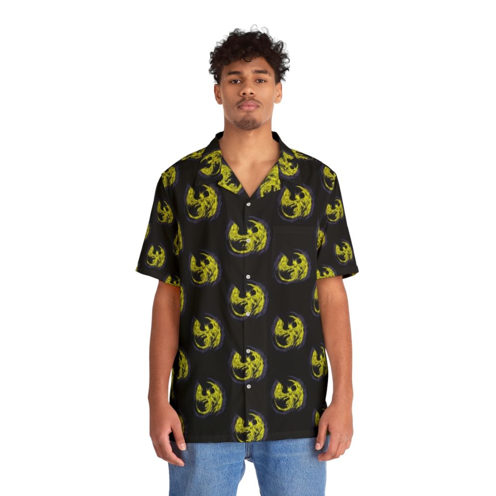 Mystic Lightning Dragon Hawaiian Shirt - People Front