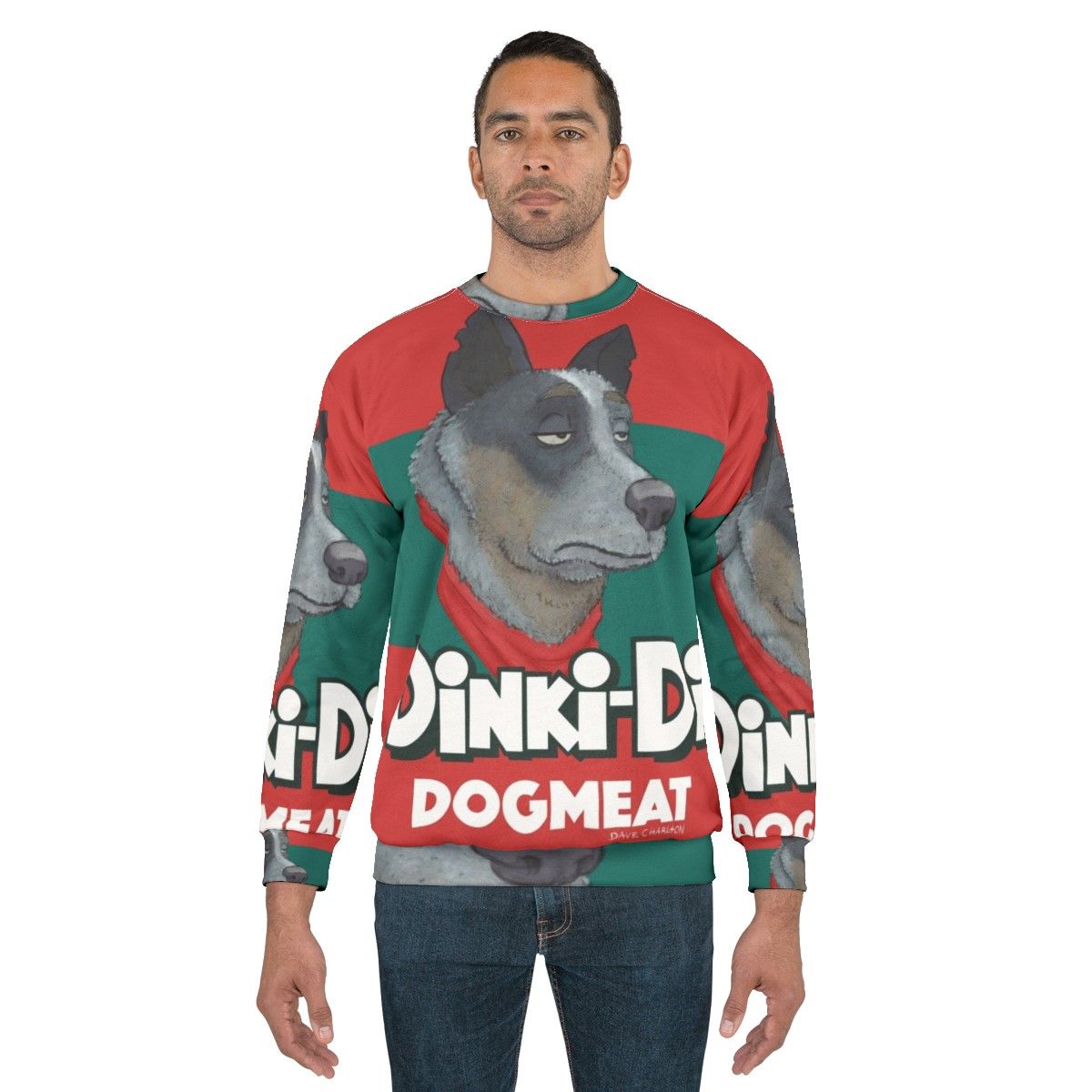 Dinki Di Dogmeat Sweatshirt - Cartoon Dog Meat Apparel - men