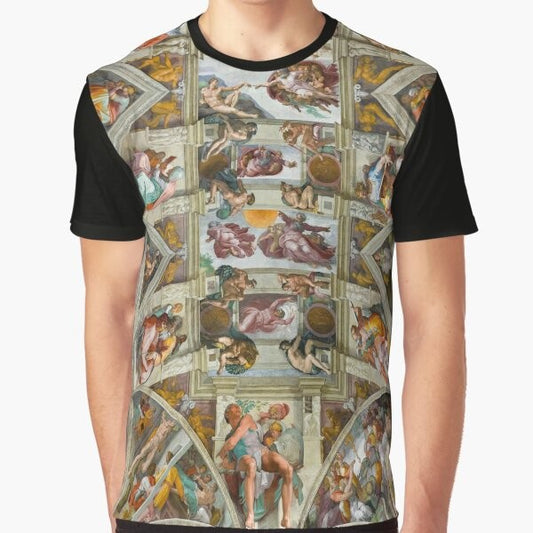 Graphic T-Shirt featuring Michelangelo's Sistine Chapel Artwork