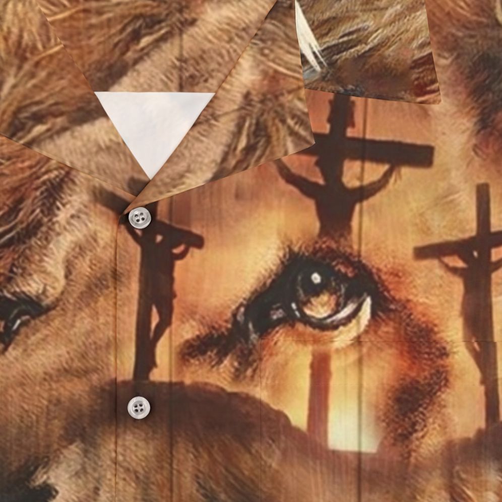 Lion of Judah and Lamb of God Hawaiian Shirt - Detail