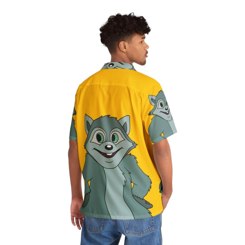 Cheeky Raccoon Hawaiian Shirt - People Back